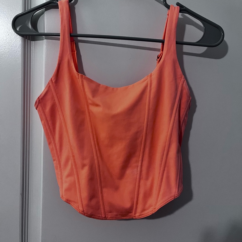 Coral Women's Corset Crop Top